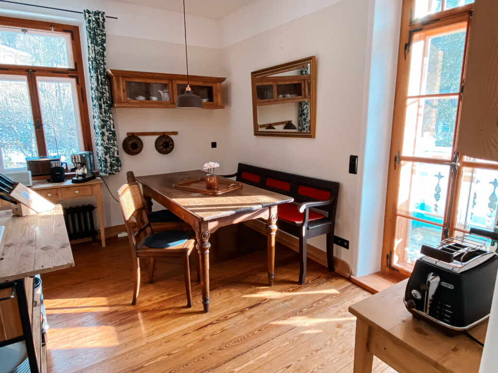 Ferienwohnung Frida Esstisch